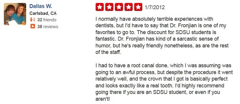 Avo Fronjian Yelp Review 20