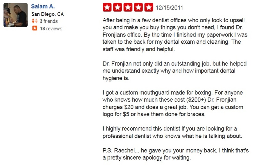 Avo Fronjian Yelp Review 18