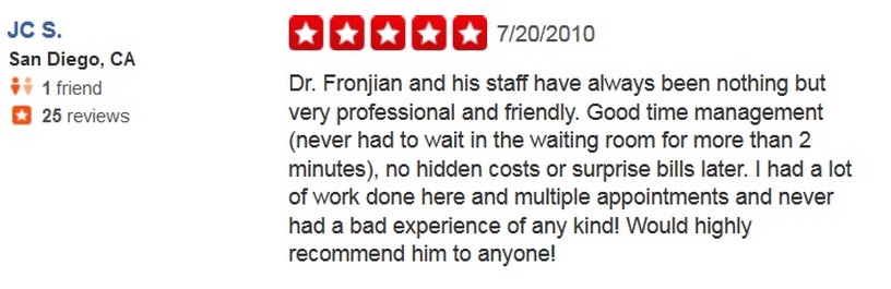 Avo Fronjian Yelp Review 23