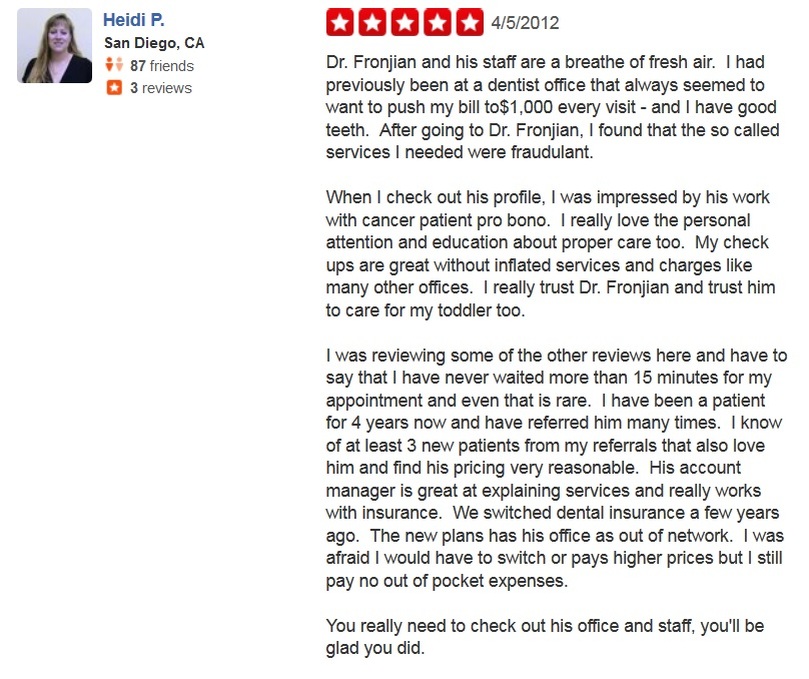 Avo Fronjian Yelp Review 17